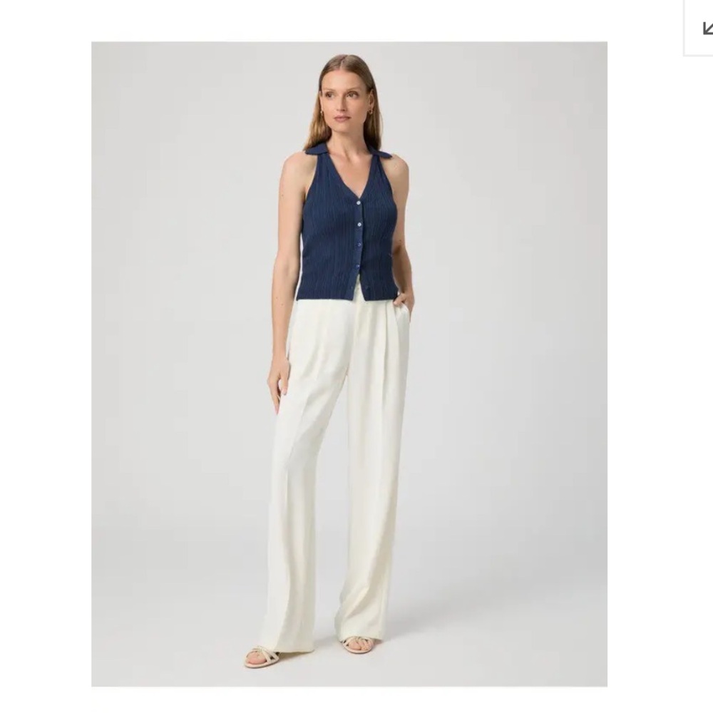 PAIGE Women's BONE Brigida Wide Leg Pants size 2